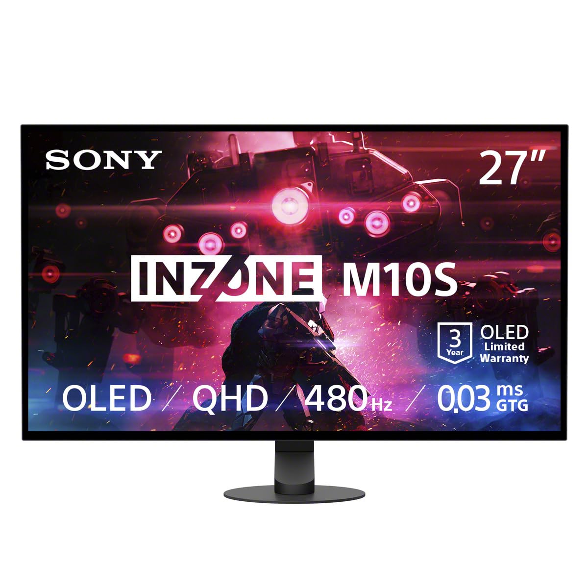 Sony INZONE M10S 27” OLED QHD (2560x1440) 480Hz 0.03ms GTG NVIDIA