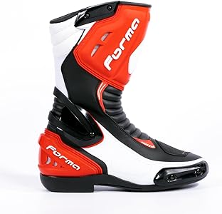 Amazon.co.jp: Forma(フォーマ)バイクブーツ ブラック/ホワイト/レッド