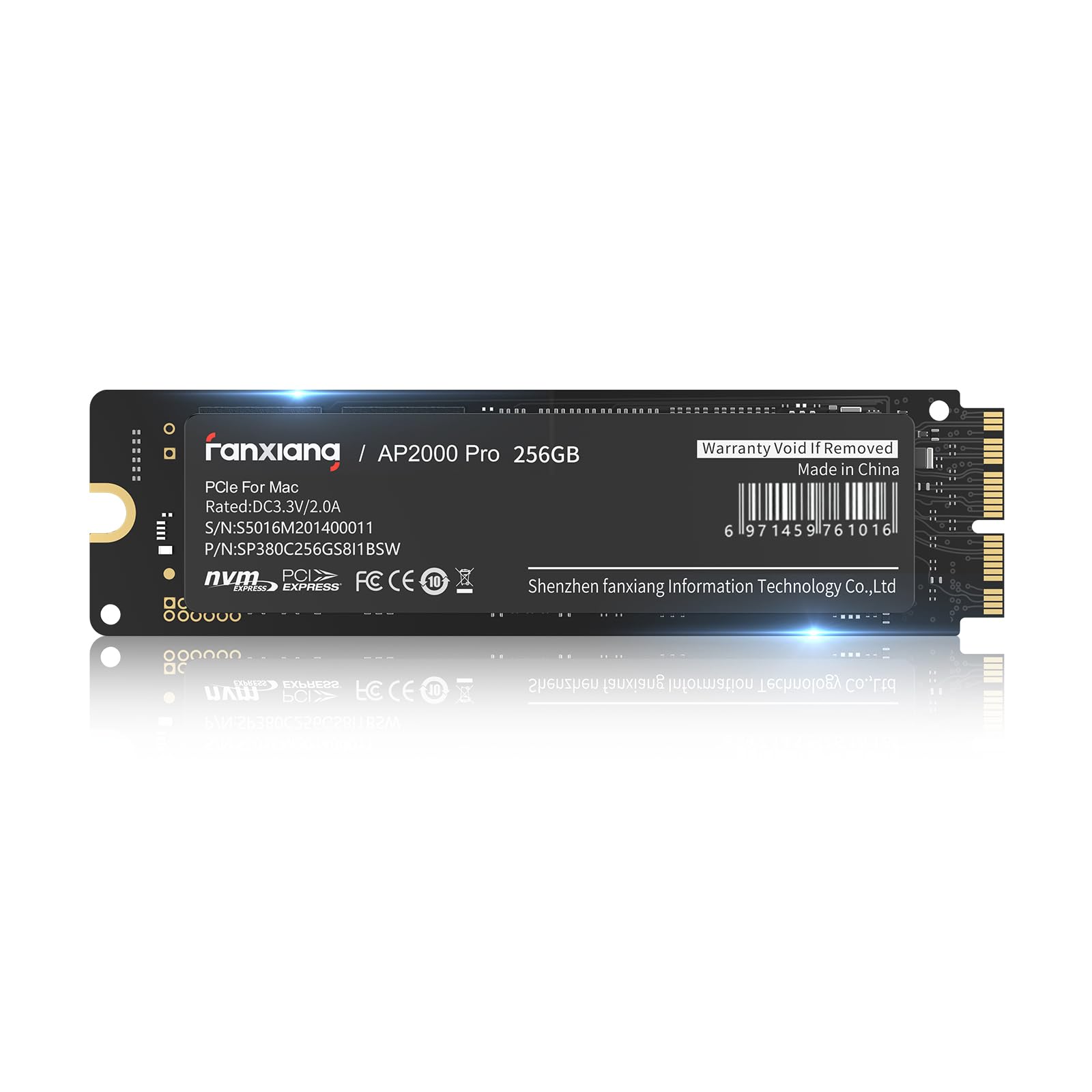 Amazon | fanxiang Mac専用 SSD 512GB PCIe Gen3.0×4 【PCIe For Mac