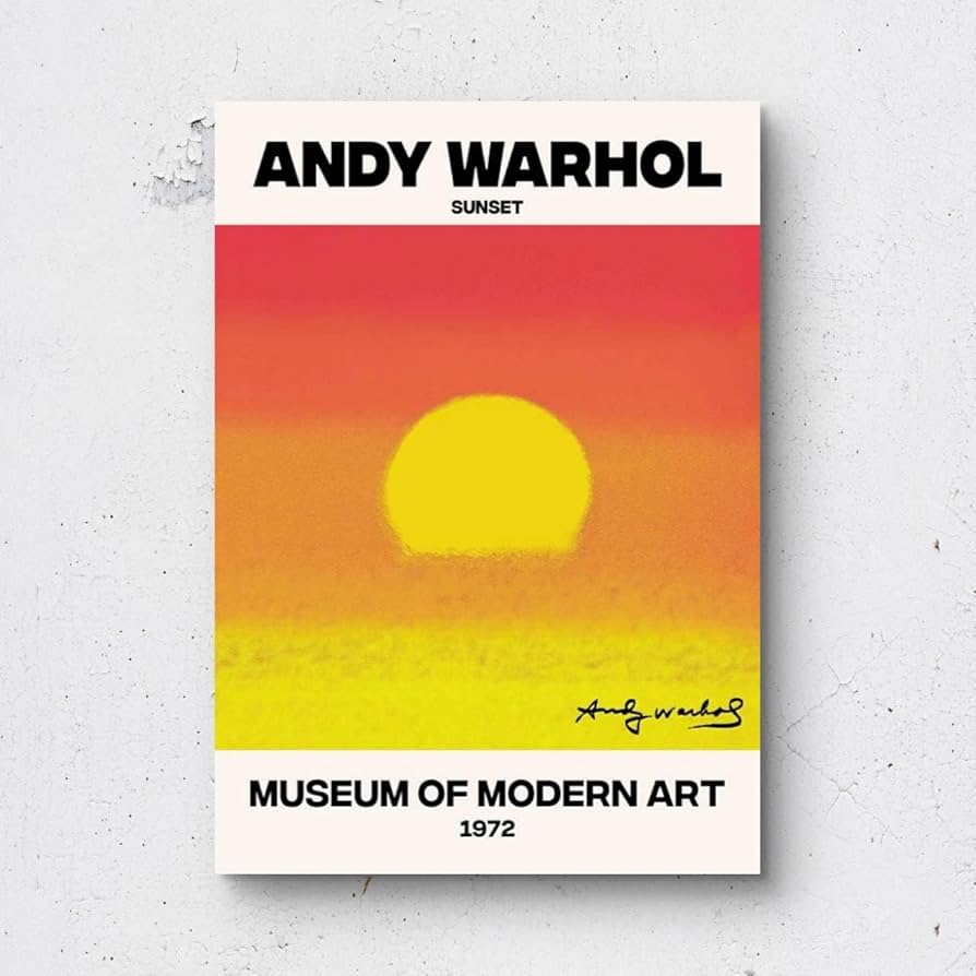 Amazon.co.jp: アンディウォーホル サンセット 各種サイズ ポスター