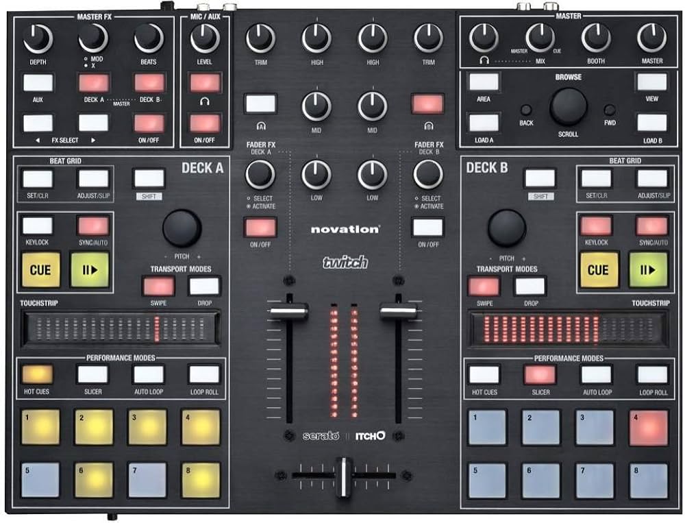 Novation Twitch Touchstrip Hardware Controller for the Digital DJ