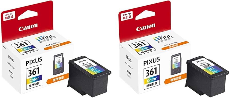 Amazon.co.jp: キヤノン 純正インク BC-361 3色カラー 2本セット FINE