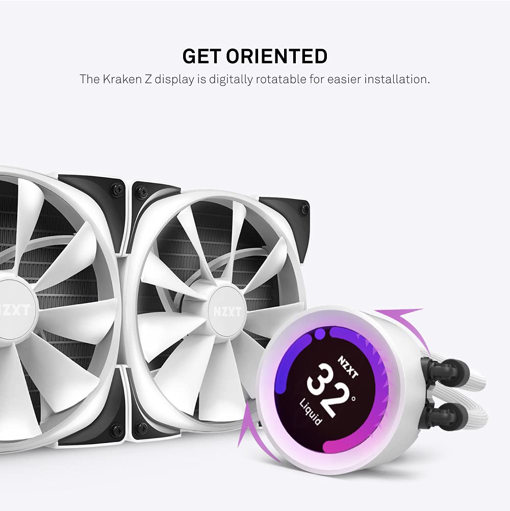 Amazon.com: NZXT Kraken Z73 RGB White - Liquid Cooler with LCD