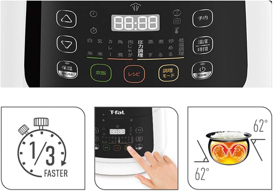 Amazon | ティファール ラクラ・クッカー コンパクト電気圧力鍋