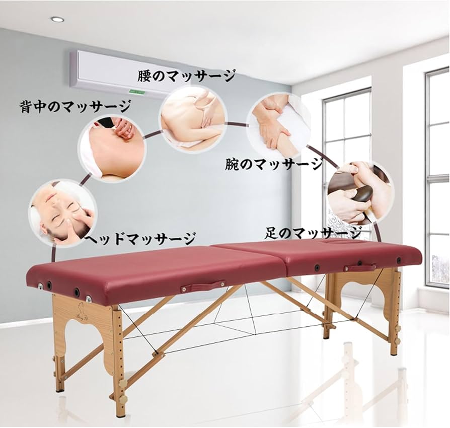 Amazon.co.jp: 折りたたみマッサージベッド、低反発マッサージ台、穴付