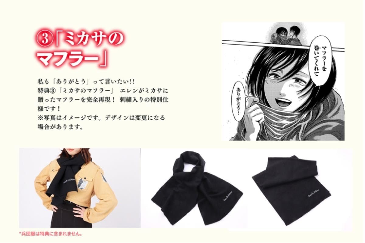 Amazon.co.jp: FLY 画集特典 複製原画 封筒 ミカサのマフラー エレンの