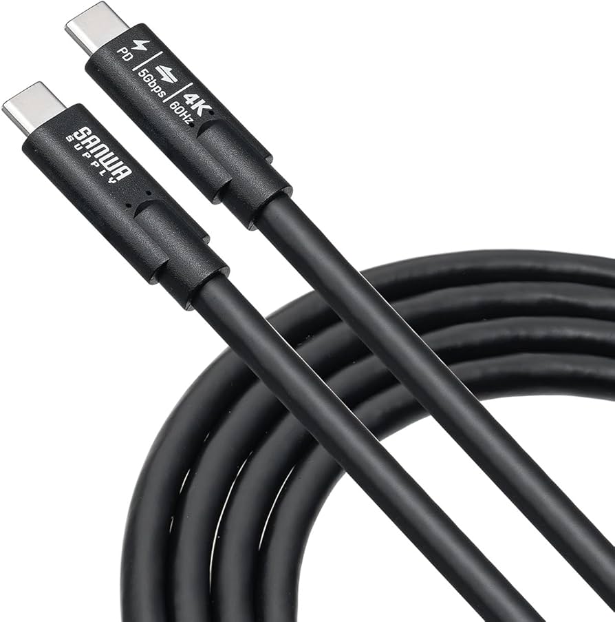 Amazon.co.jp: サンワダイレクト USB-C ケーブル 3m Type-C 映像出力