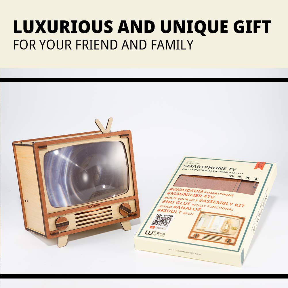 新品未使用】パズル 完全機能木製3Dパズル スマホテレビ DIYキット
