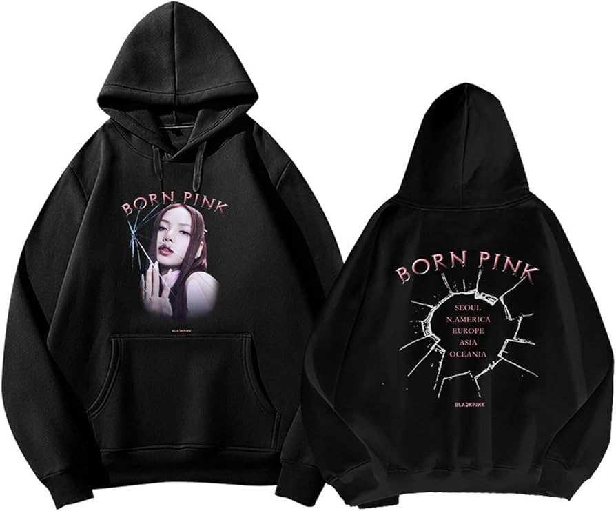 Amazon.co.jp: PANHUI BLACKPINK パーカー ブラックピンク Pink Venom