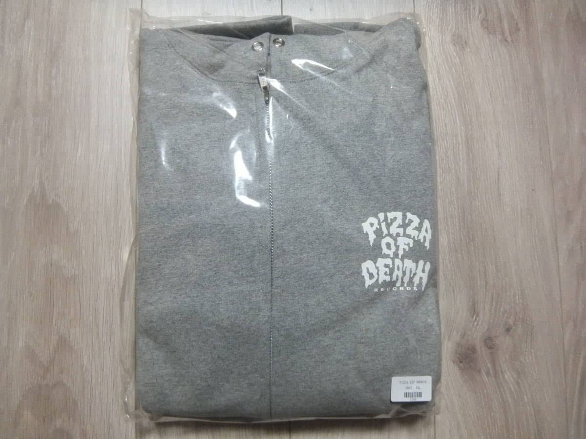 Amazon.co.jp: PIZZA OF DEATH PIZZA ZIP HOODIE GRAY XXL