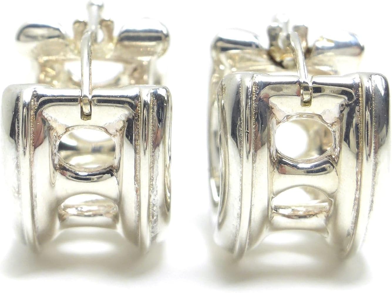 Amazon | [ボッテガ ヴェネタ] フープ ピアス Ag925 シルバー 両耳用