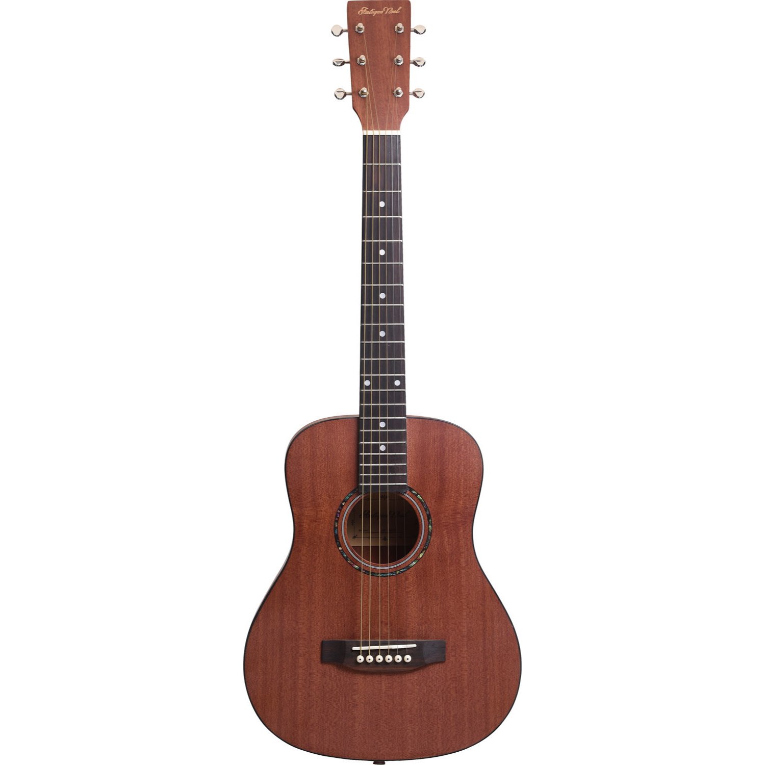 Amazon.co.jp: AntiqueNoel ミニ アコースティックギター マホガニー