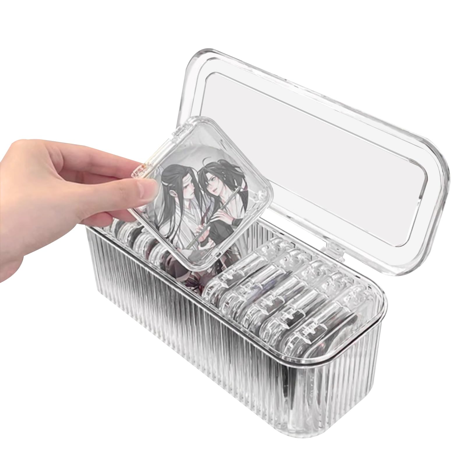 Amazon.co.jp: siawadeky 缶バッジ 収納ケース 独立型 12個 小分け