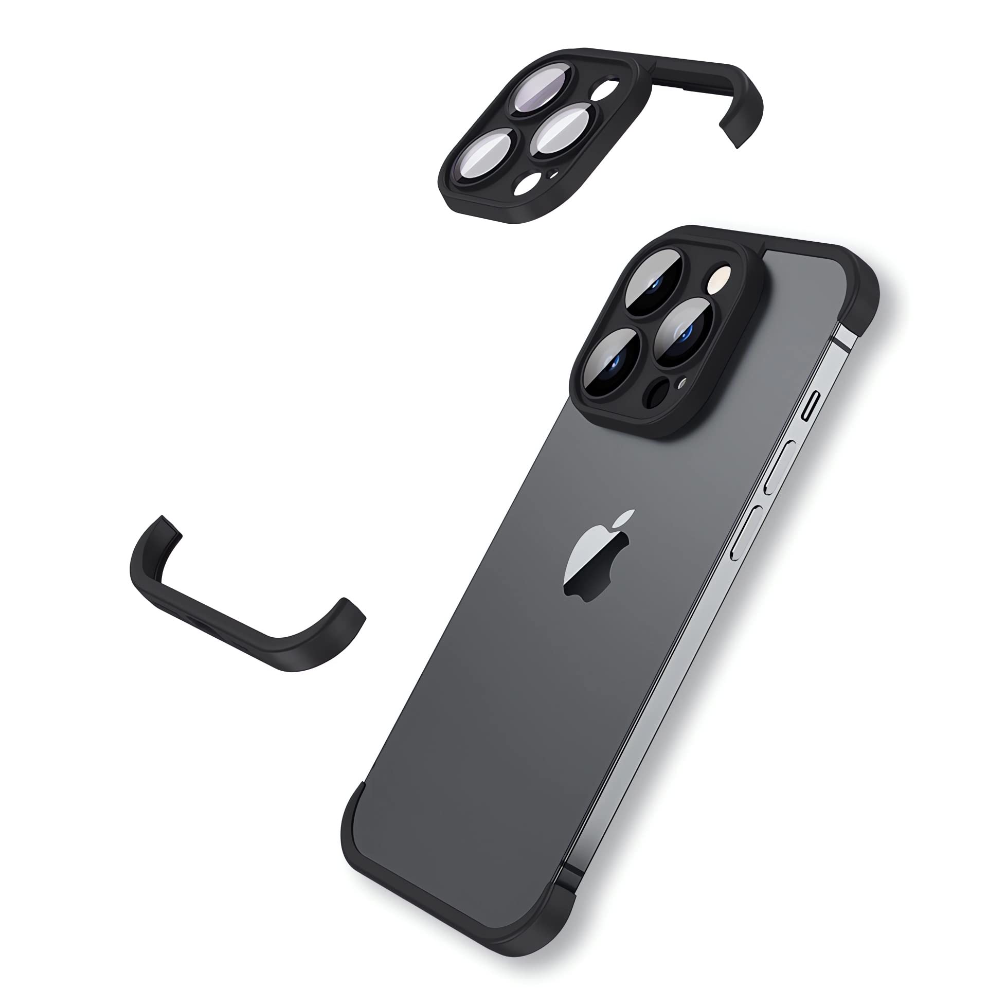 Amazon.com: LEKEVO Frameless Fit for iPhone 13 Pro Bumper Case