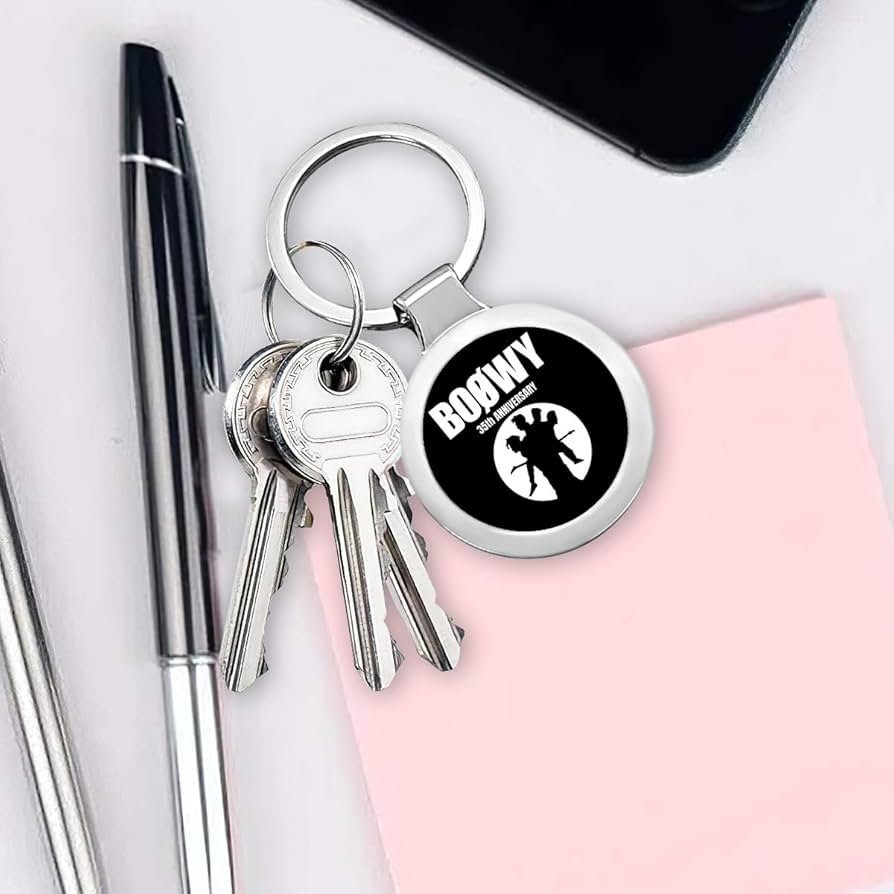 Amazon.co.jp: キーホルダー ボウイ Boowy Boøwy グッズ キーリング