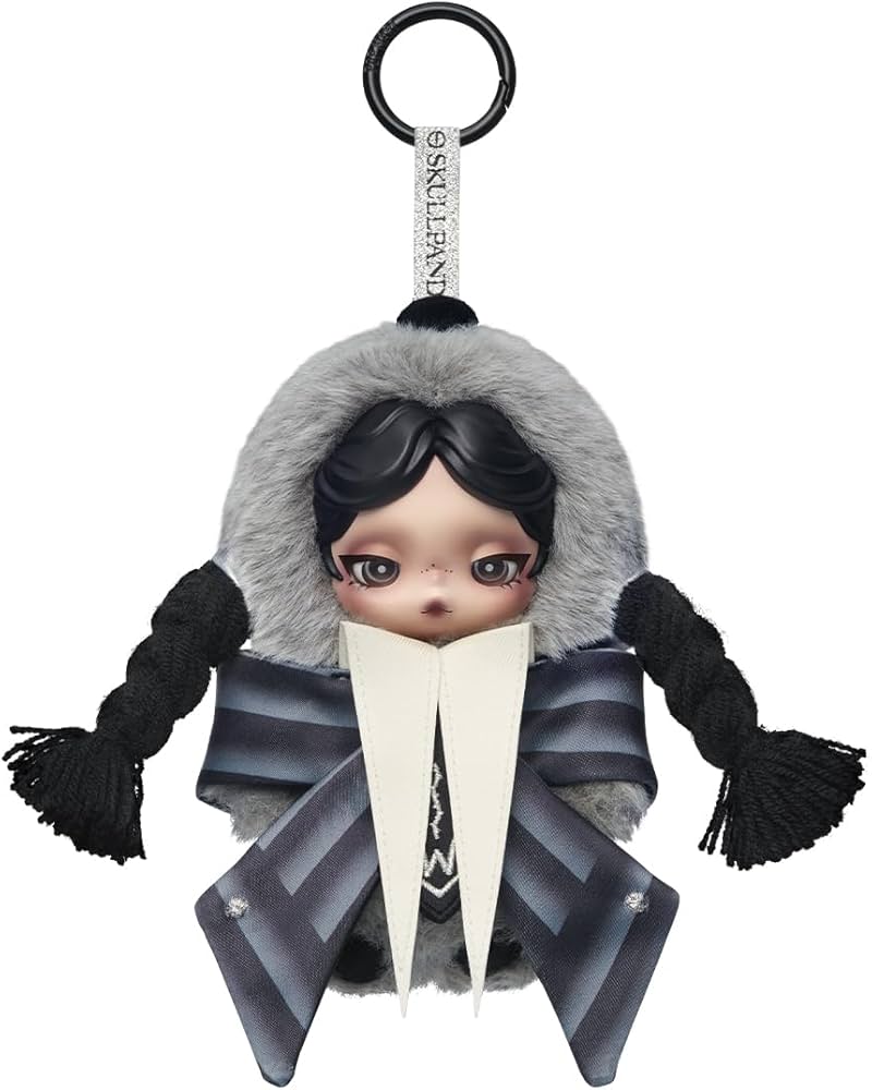 Amazon.co.jp: POP MART SKULLPANDA x Wednesday ぬいぐるみ