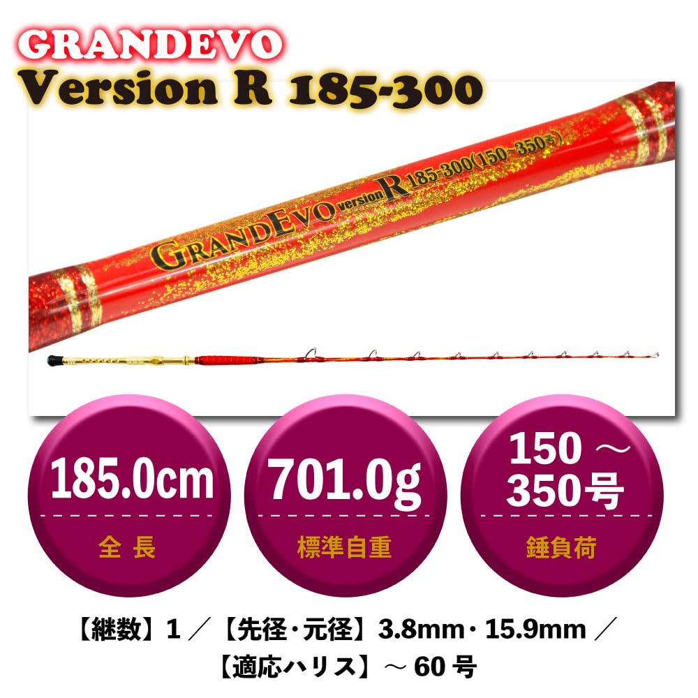Amazon | ゴクスペ(Gokuspe) 総糸巻ロッド GRANDEVO Version R