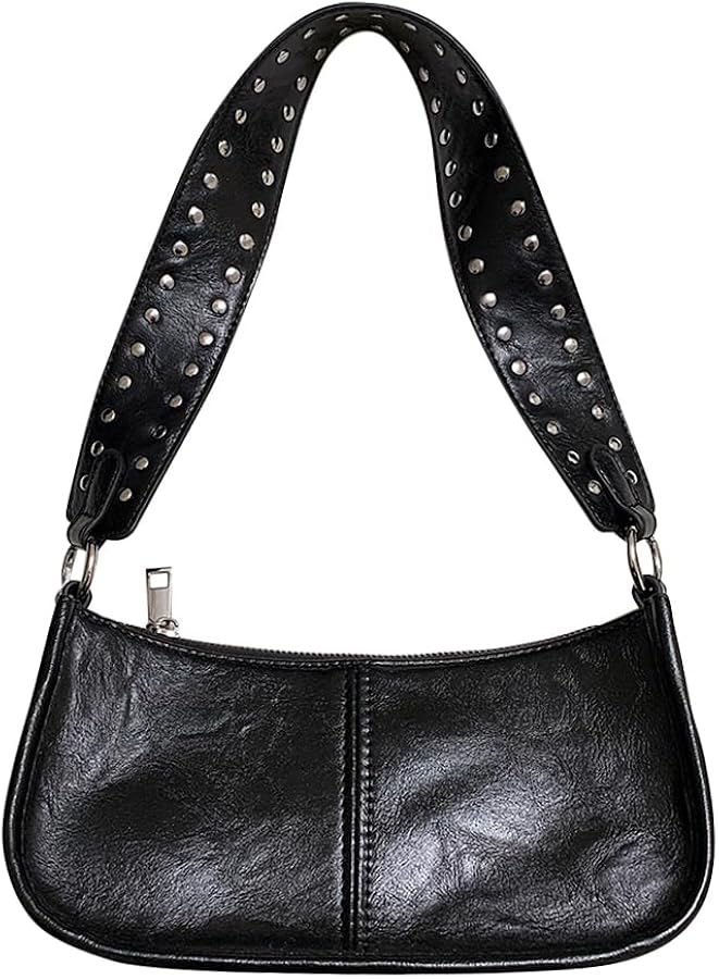 Amazon.com: ALINUOYQ Studded Shoulder Bag Y2k Purse for Women