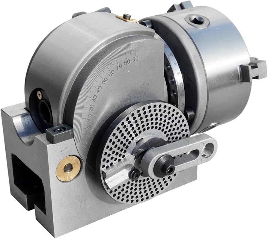 MXBAOHENG Dividing Head Indexing Head 3-Jaw Semi-Universal for