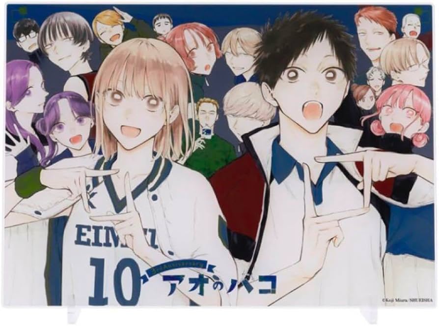 Amazon.co.jp: 完全受注生産 アオのハコ 箔入りアクリルアート －連載3