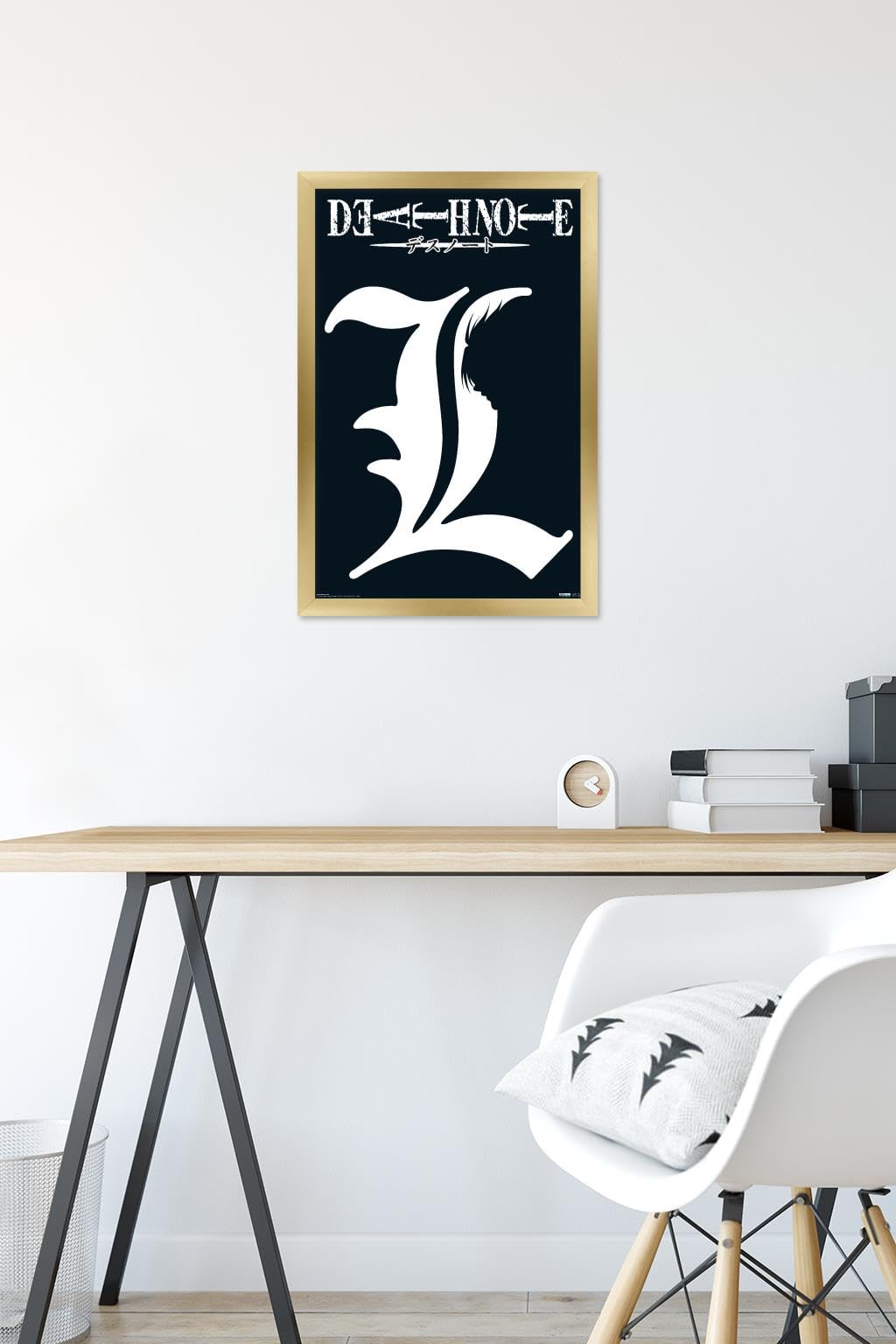 Amazon.com: Death Note - L Symbol Wall Poster, 22.4L x 14.7W, Gold