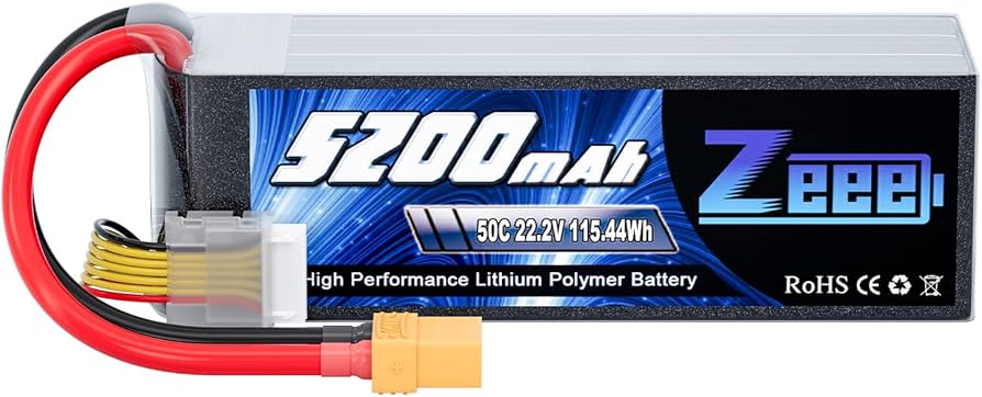 Amazon.co.jp: ゼエエ Zeee 6S リポバッテリー 22.2V 50C 5200mAh 大