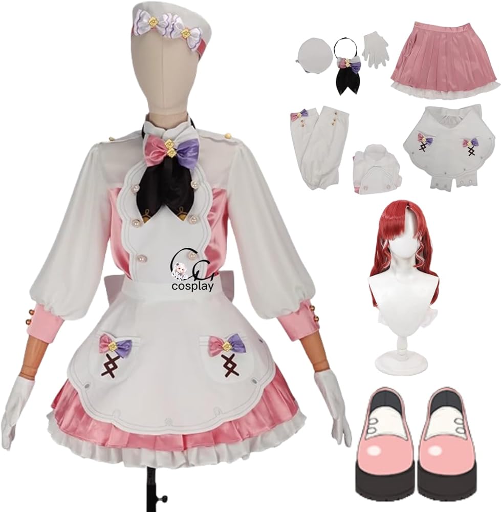 Amazon.co.jp: GGcosplay Vtuber 早乙女ベリー コスプレ衣装/ウィッグ