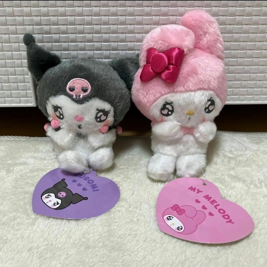 Amazon.co.jp: エモきゅん マイメロ クロミ ぬいぐるみ キーホルダー