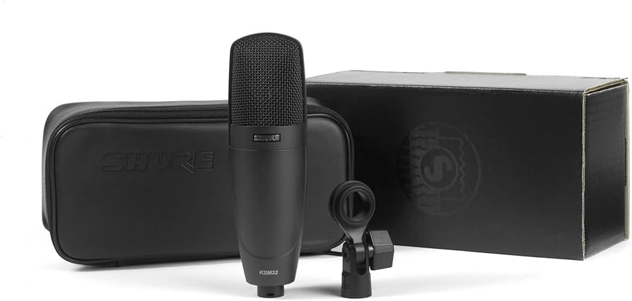 Amazon.com: Shure KSM32 Cardioid Condenser Microphone - Embossed