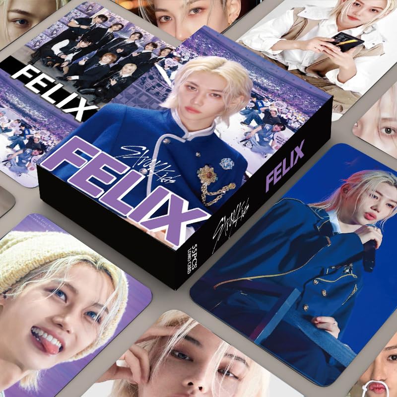 Ariesxin 55Pcs/Set KPOP Stray Kids Photocard SKZ'S Magic School