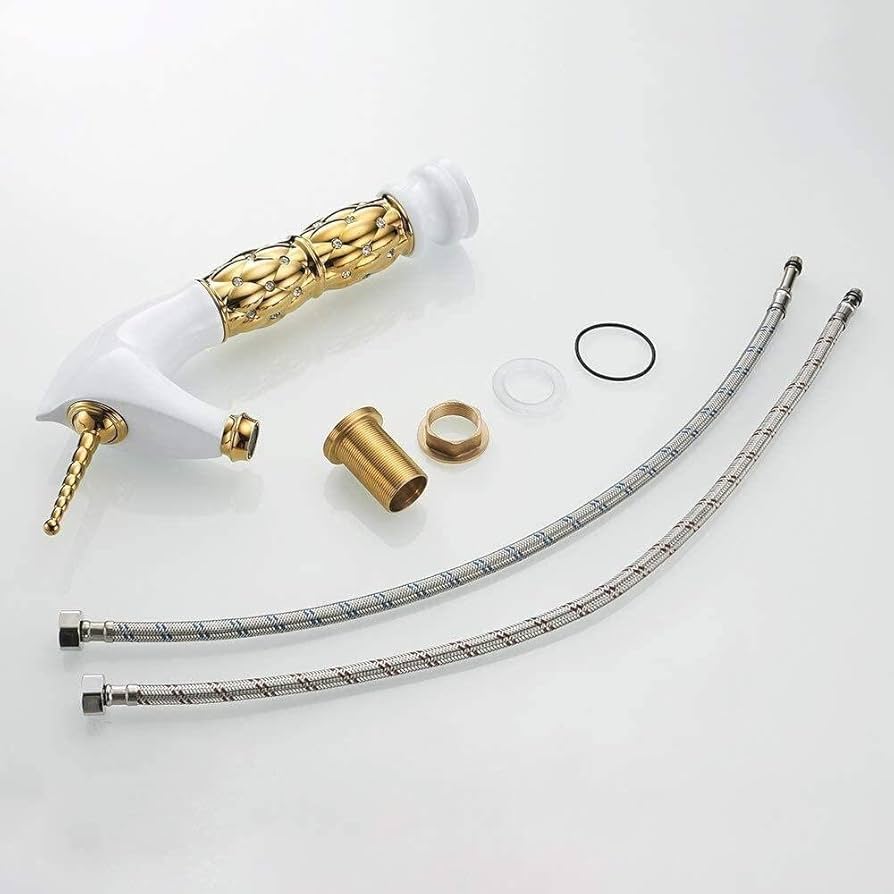 NZDY Faucet Faucets Unique Bathroom Horse Head Faucet Chrome Brass