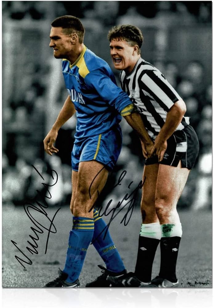 Amazon.com: Exclusive Memorabilia Paul Gascoigne And Vinnie Jones