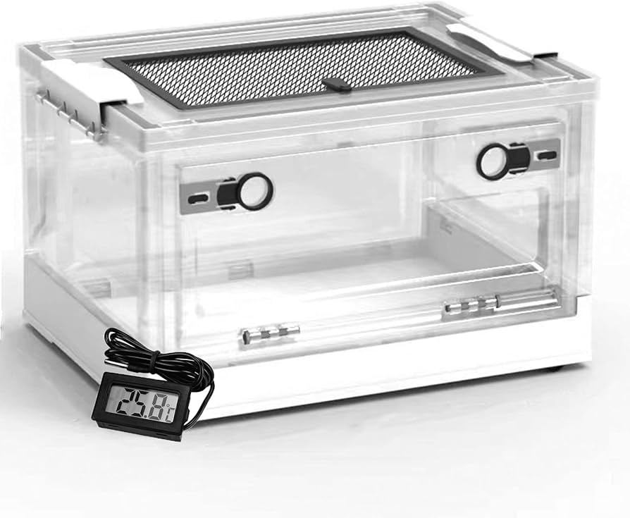 Amazon | 折り畳み式爬虫類飼育ケージ 爬虫類ケージ トカゲ飼育セット