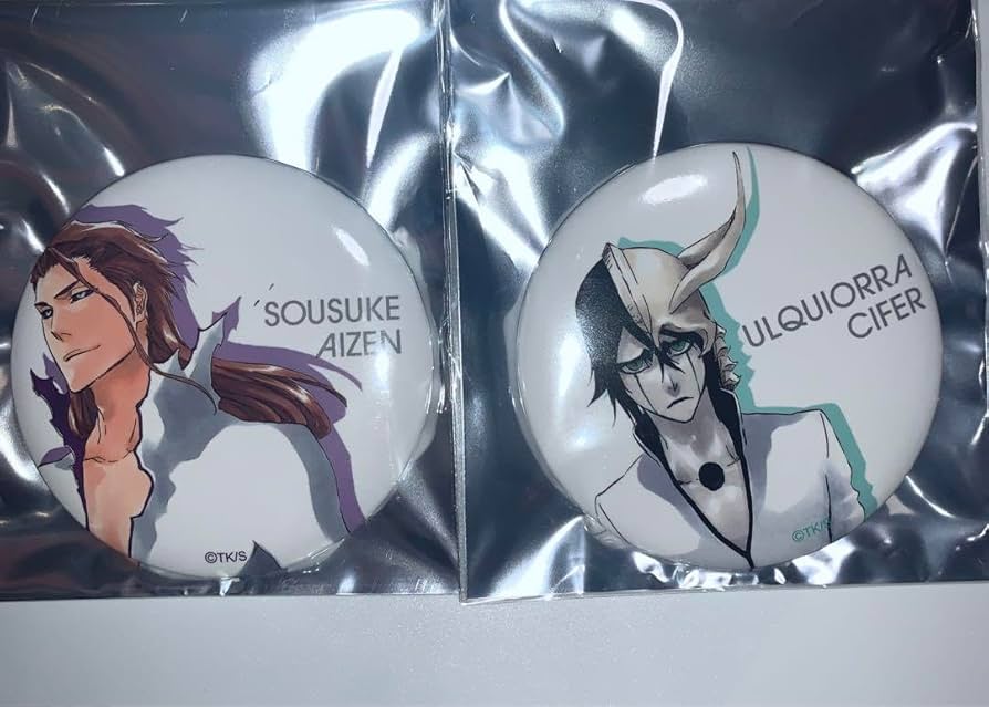 bleach 絵巻 ホログラム缶バッジ 10個 藍染惣右介 Amazon.co.jp