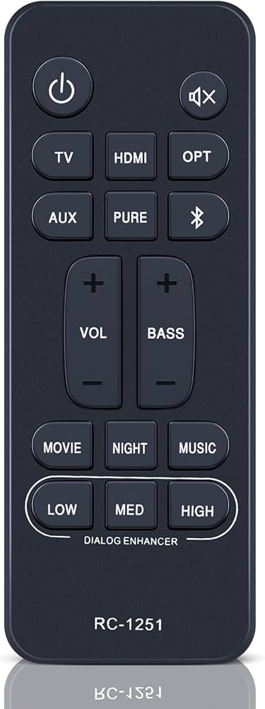 Amazon | サウンドバーリモコン RC-1251 for Denon サウンドバー DHT