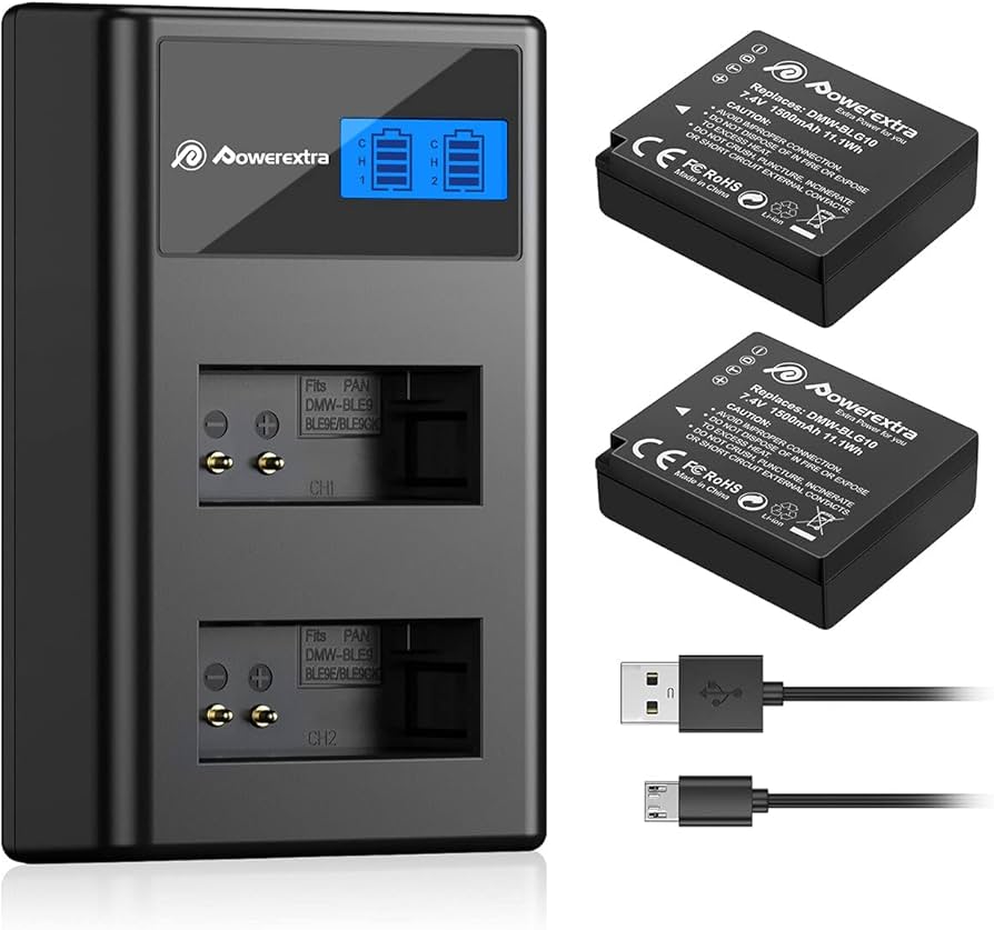 Amazon | DMW-BLE9/DMW-BLE9E/BLG10 互換バッテリー 2個+充電器セット