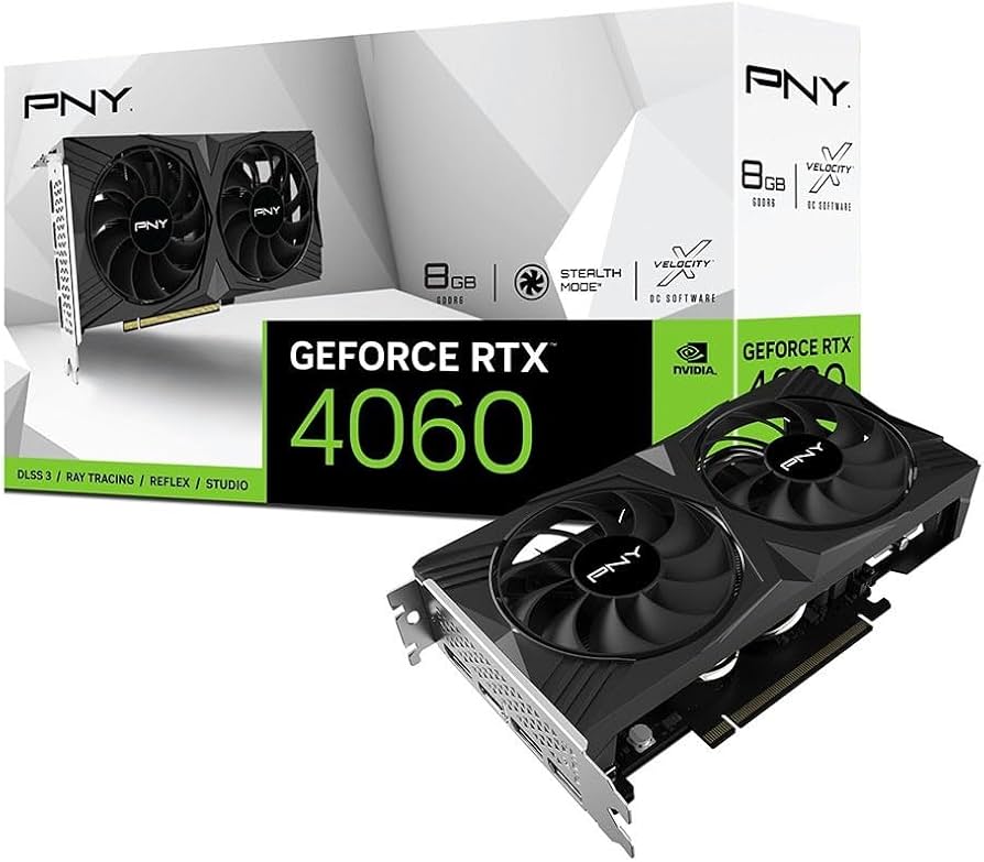 Amazon.com: PNY GeForce RTX™ 4060 8GB Verto™ Dual Fan Graphics