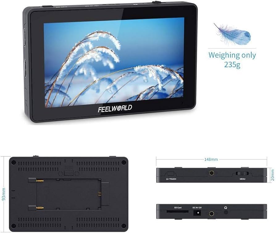 Amazon | FEELWORLD F6 Plus V2 6インチ4Kカメラビデオ モニター