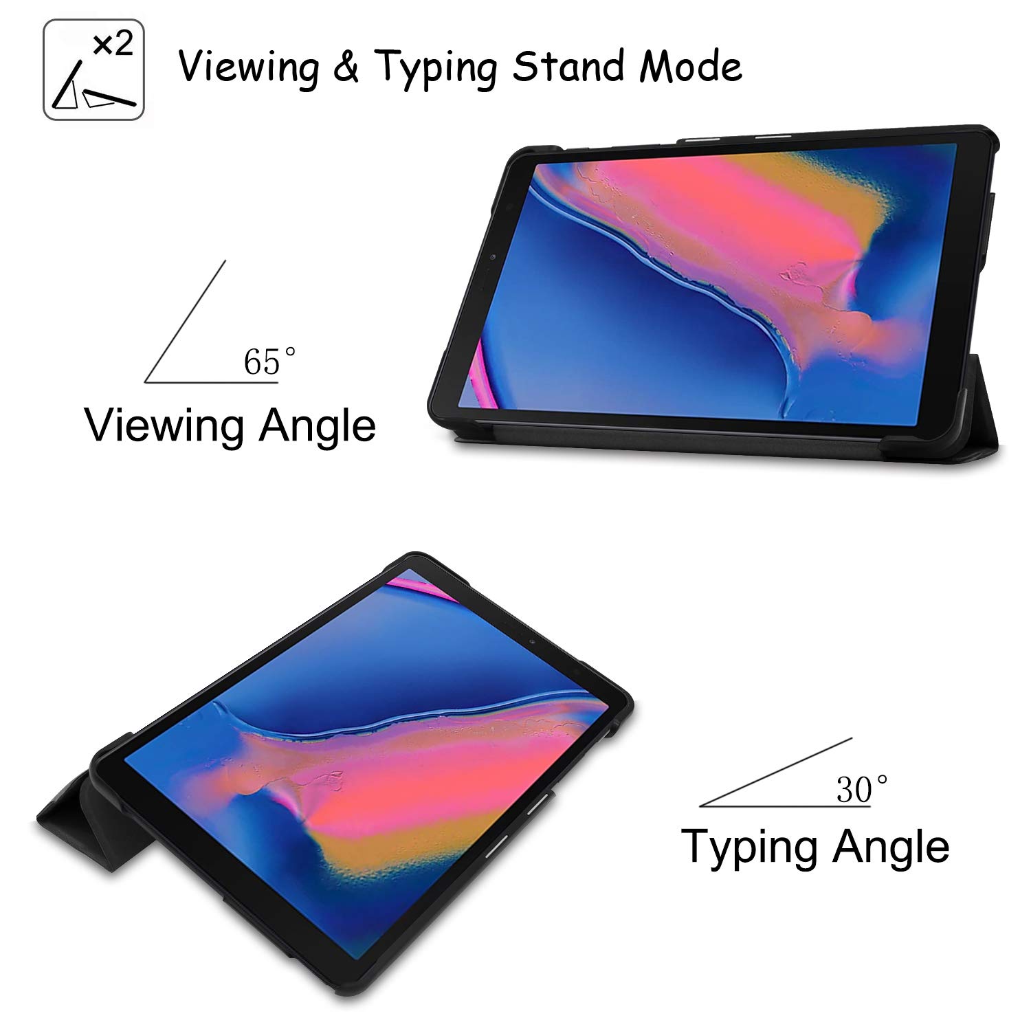 Amazon.com: Techcircle Galaxy Tab A 8.0 2019 SM-P200 SM-P205 Case