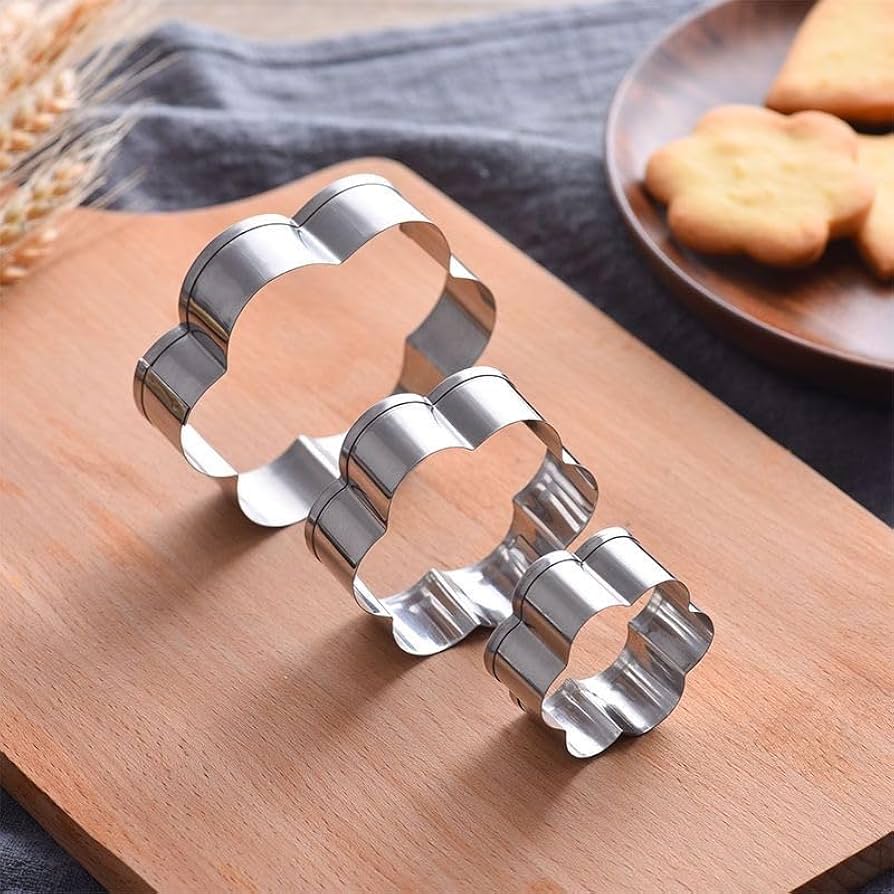 Amazon | クッキー型 12個セット ステンレス クッキーカッター 丸