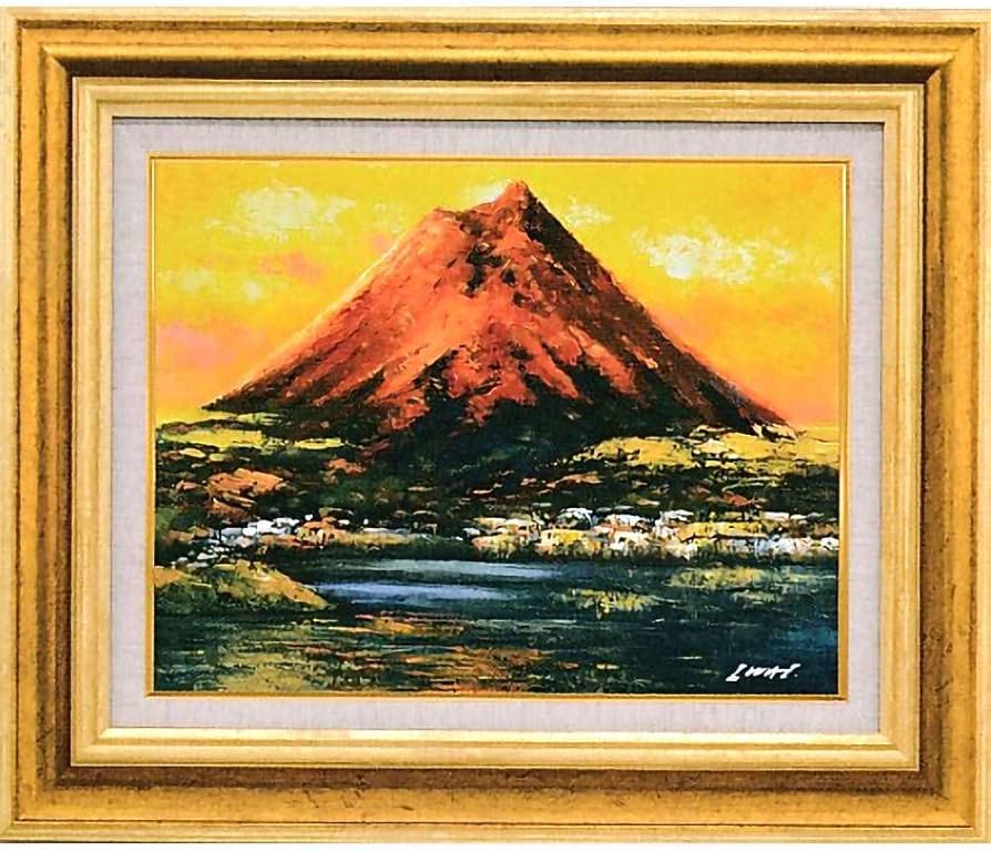 模写】絵画五姓田芳柳油彩30号富士風景巨匠名品P38-LEVI'S 501 デッド