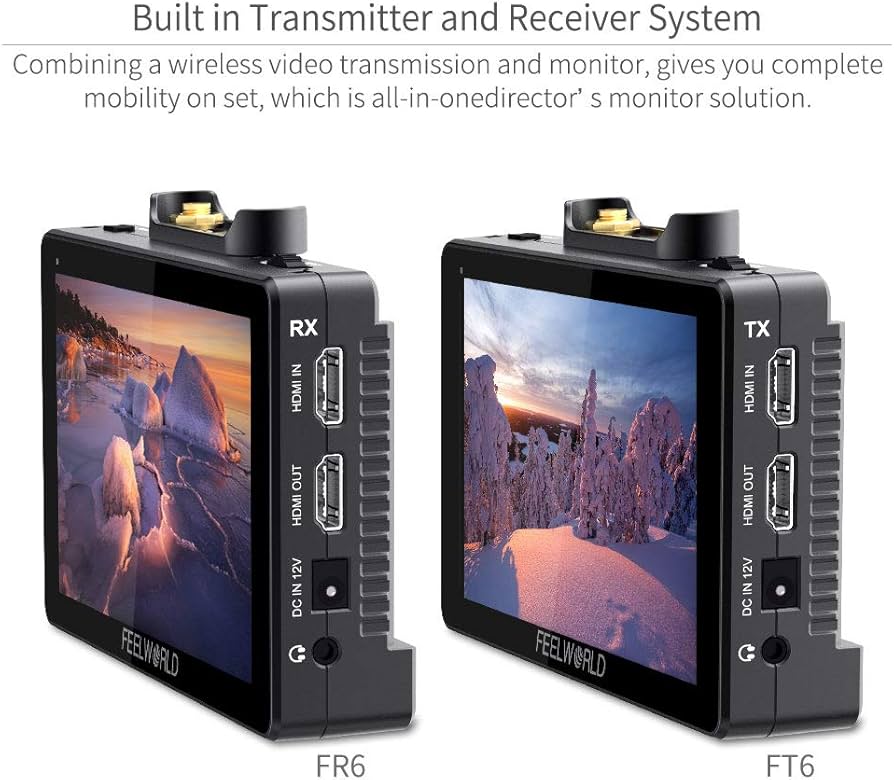 Amazon.com: FEELWORLD FT6 FR6 5.5 Inch Wireless Video Transmission