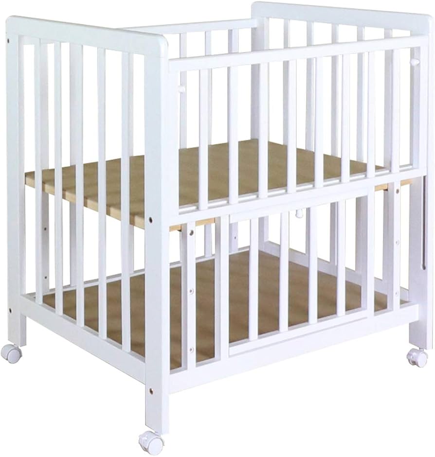 Amazon.co.jp: ミニベビーベッド あわイロ 天然木 シンプルデザイン