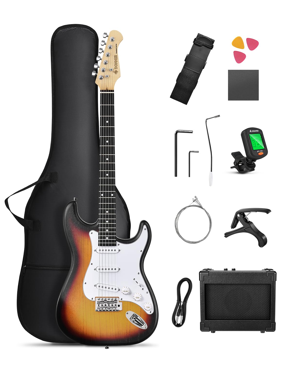 Amazon | Donner エレキギター 初心者セット STタイプ SSSピックアップ