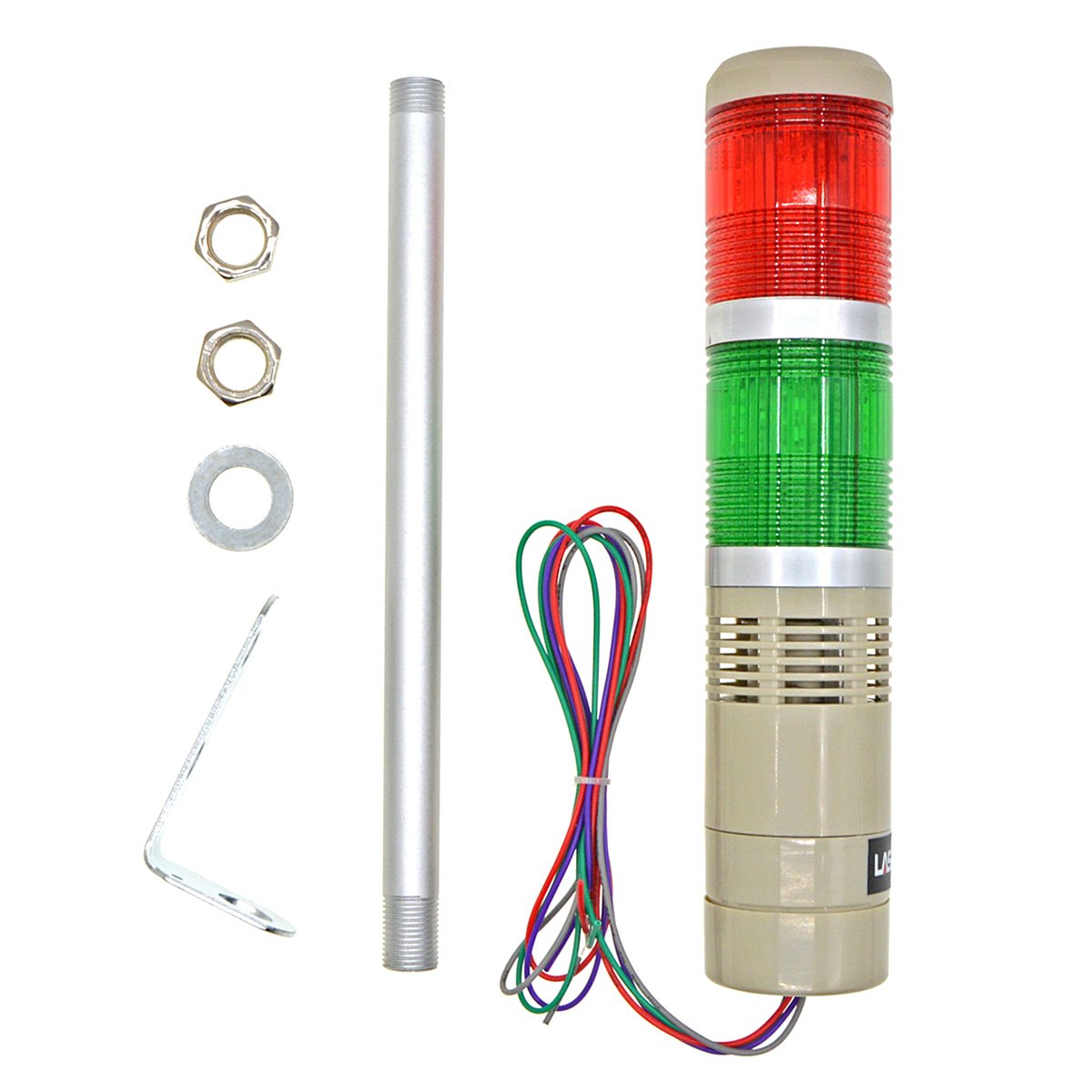 Amazon.com: YXQ Industrial Signal Light DC 24V LED Red Green Alarm