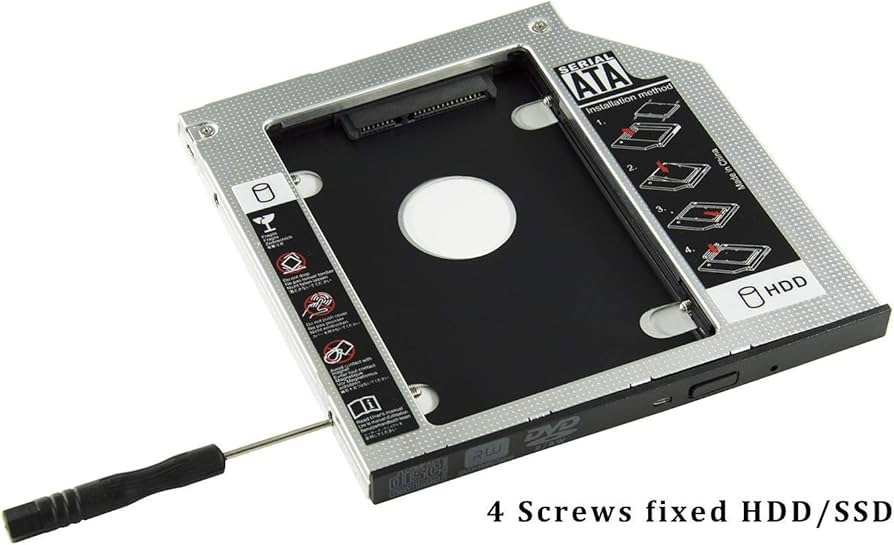 Amazon.com: Padarsey Universal 9.5mm SATA to SATA 2nd SSD HDD Hard