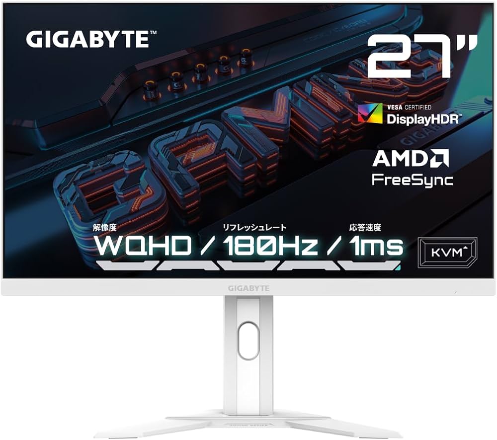 Amazon.co.jp: GIGABYTE ゲーミングモニター 27インチ QHD 平面