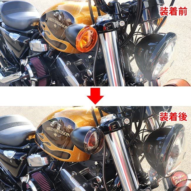 Amazon | ハーレー ウインカーレンズ 交換用 レンズ S25 メッキバルブ