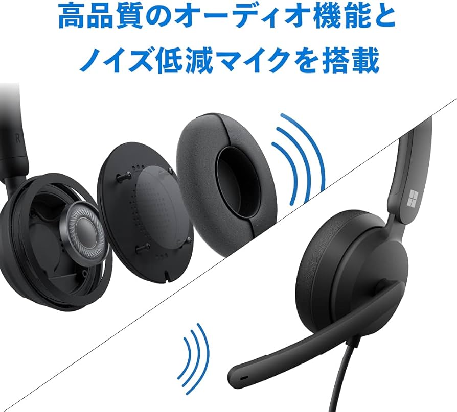 Amazon.co.jp: 【Teams認定】 マイクロソフト モダン USB ヘッドセット