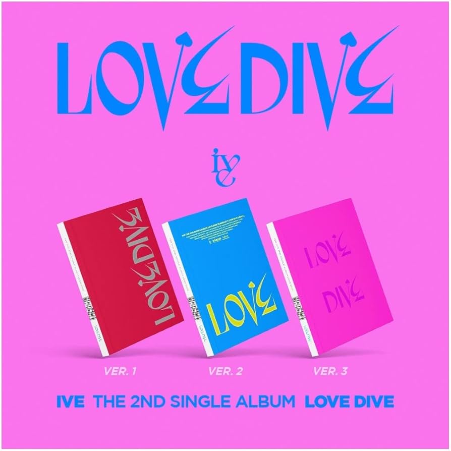 IVE - LOVE DIVE 2nd Single Album+Extra Photocards Set / K-pop